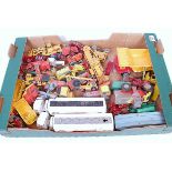 One tray containing a quantity of mixed Dinky Toy, Corgi Toy, and other agricultural and farming
