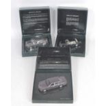 A Minichamps 1/43 scale Bentley Arnage saloon diecast group, three examples to include one