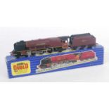 Hornby Dublo City of Liverpool loco and tender fitted with a 2-rail City of London chassis (E) in
