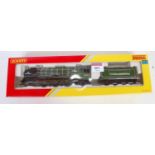 A Hornby Railroad R3060 British Railways lined apple green class A1 engine and tender "Tornado", DCC