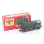 2231 Hornby Dublo 2-rail 0-6-0 diesel electric shunter, D3302 one piece rods, all steps present,