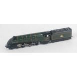 EDL11 Hornby Dublo 'Silver King' loco and tender, BR lined green gloss, one side panel of tender