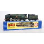 3235 Hornby Dublo loco and tender 'Dorchester' loss of some lining to both cylinder covers and one
