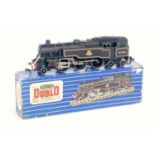 A Hornby Dublo EDL18 3-rail standard class tank engine, minor chips but good for age, box lid tape