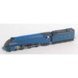 EDL1 Hornby Dublo loco and tender 'Sir Nigel Gresley' No. 7, some overpainting, light corrosion on