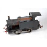 3.5 inch gauge Juliet live steam 0-4-0 locomotive, requires finishing, finished in black (A/F)
