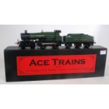 ACE trains E/16 4-4-0 "GWR" "Bulldog" loco and tender, unlined green, "Great Western" on tender,