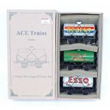 ACE Trains Set 2 of three tank wagons:- Regent Silver, Wakefield Castrol and Esso Grey (M-BM)