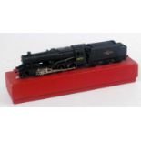 2225 Hornby Dublo 2-rail 2-8-0 freight loco and tender BR48073, Ringfield Motor, just a few chips (