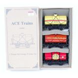 ACE Trains set 4 - G/1 of 3 tank wagons:- Anglo American Oil brown, Colas red and BP Motor Spirit