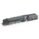 EDL12 Hornby Dublo loco and tender 'Duchess of Montrose' BR lined green matt, fitted with plated