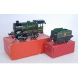 1954-61 Hornby Type 51 clockwork loco and tender, 0-4-0 BR lined green 50153 (NM-BE) with key