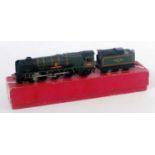 2235/2335 Hornby Dublo 2-rail loco and tender, 'Barnstaple', light signs of playwear mainly to