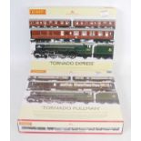 Two Hornby train packs: R3093 'Tornado Pullman' and R3059 'Tornado Express' each containing