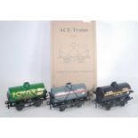 ACE Trains set of 3 tank wagons:- Power Ethyl, Pool and Pool Fuel Oil (M-BM)