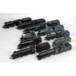 Small box containing 10 tender and tank locos LNER/BR liveries, mixed makers (G)