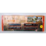 Three Hornby sets: R673 BR Inter City HST; R539 'Evening Star' freight, and R557 Royal Train (sold