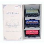 ACE Trains set 5 - G/1 of 3 tank wagons:- Royal Daylight grey, Redline-Glico and Shell Motor