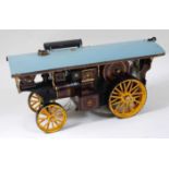 A finely built 1" scale live steam Burrell Scenic Showman's engine with single crank compound