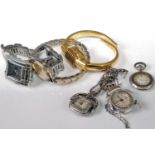 Assorted lady's fashion watches, to include marcasite set example, Seiko example etc
