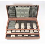 A cased Solarex dentists sample set for 'The Scientific system of numbering and grading front