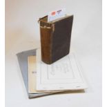 A Victorian leather bound volume of the telephone directory for 1897-98 together with a catalogue of