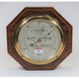 A Short & Mason compensated wall barometer in inlaid mahogany case, width 24.5cm