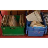 Two boxes of miscellaneous records, to include classical, film soundtracks etc