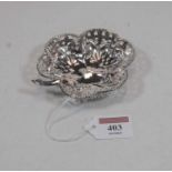 An Edwardian silver clover-leaf bonbon dish, 0.8oz, Birmingham 1904, 9.5cm