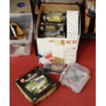 One box containing a quantity of mixed military diecast models, to include Corgi Aviation