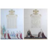 John Whittaker - Pair: Ceremonial of the Coronation of King George IV order of the procession,