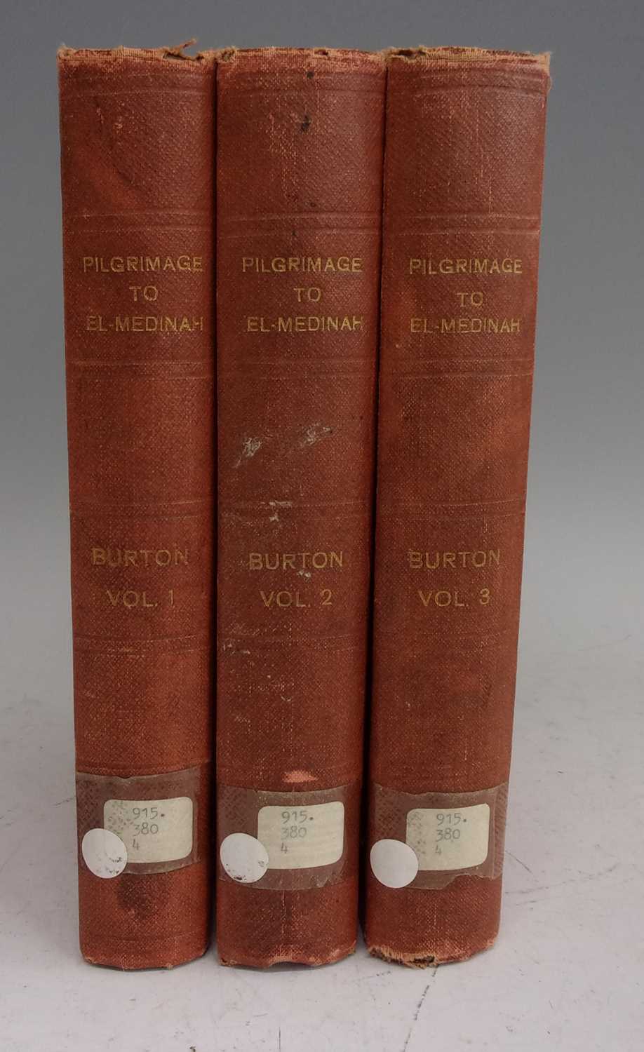 BURTON, Richard, F. Personal Narrative of a Pilgrimage to El-Medinah and Meccah. Longman, Brown,