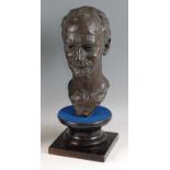 Gustinus Ambrosi (1893-1975) - a large bronze portrait bust of a gentleman, naturalistically
