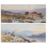 Edwin Aaron Penley (1826-1893) - Pair: Lake Katrine and a Donegal river landscape, watercolours with