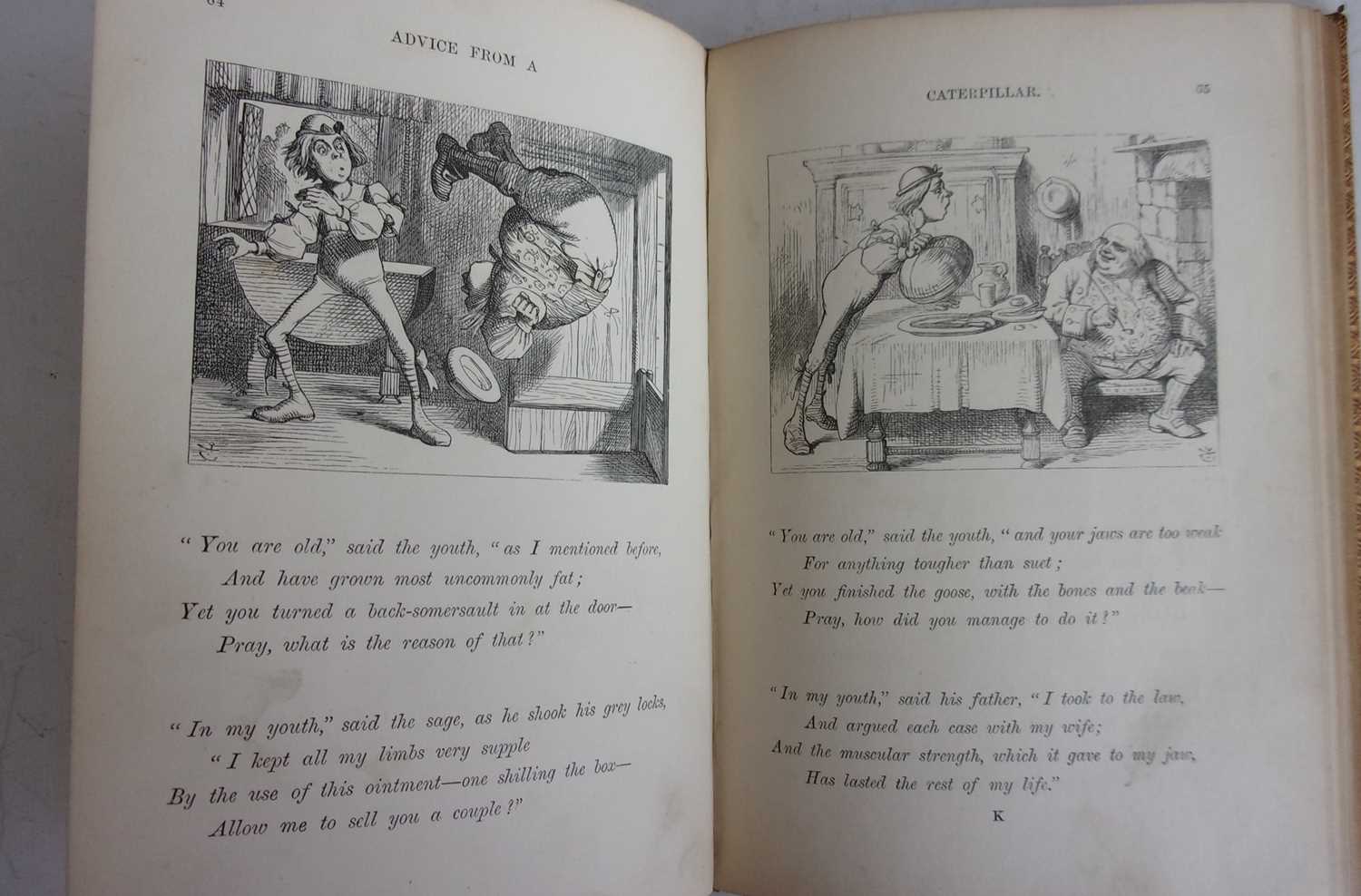 *CARROLL, Lewis. Alice’s Adventures in Wonderland. Macmillan & Co, London 1870. 21st thousand. - Image 3 of 3