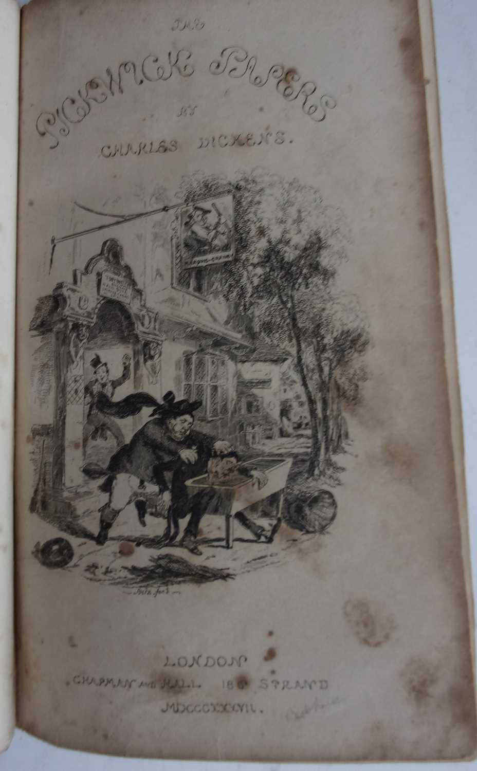 DICKENS, Charles. The Posthumous Papers of the Pickwick Club. Chapman & Hall, 1837 1st edition. - Image 4 of 4