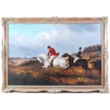 Thomas Smythe (1825-1906) - Extensive hunting scene, oil on canvas (re-lined), signed lower left, 70
