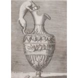 Enea Vico (1523-1567) - Ewer with handle fashioned as a dog, engraving dated 1543 on laid paper,