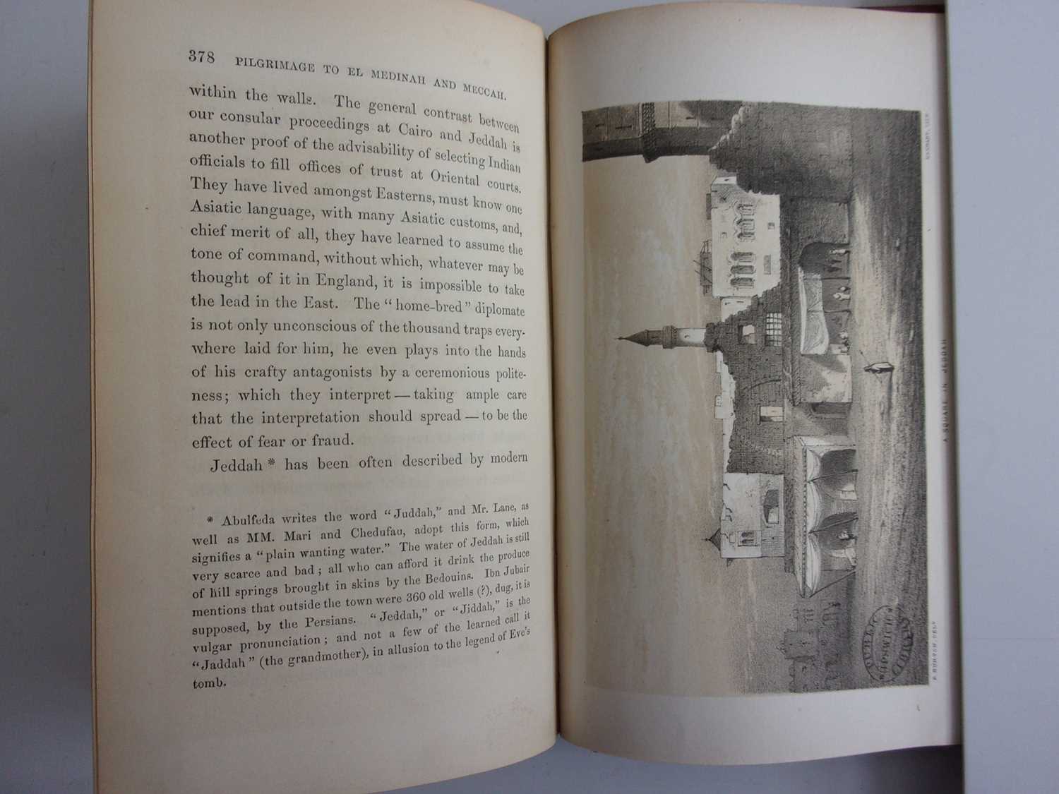 BURTON, Richard, F. Personal Narrative of a Pilgrimage to El-Medinah and Meccah. Longman, Brown, - Image 8 of 12