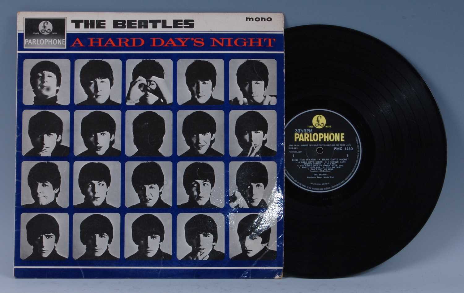 The Beatles - A Hard Day's Night, UK 1st pressing, Parlophone PMC 1230 XEX 481-3N / 482-3N. (1)