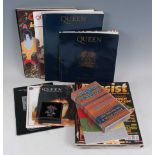 Queen and related, a collection of miscellaneous items to include Official Fan Club magazines,