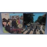 The Beatles, a collection of three LP's to include Beatles For Sale PCS 3062 Stereo, Sgt Pepper's