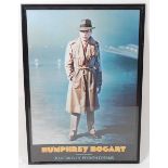 After Helnwein a framed poster print of Humphrey Bogart in Boulevard of Broken Dreams, 123x87cm.