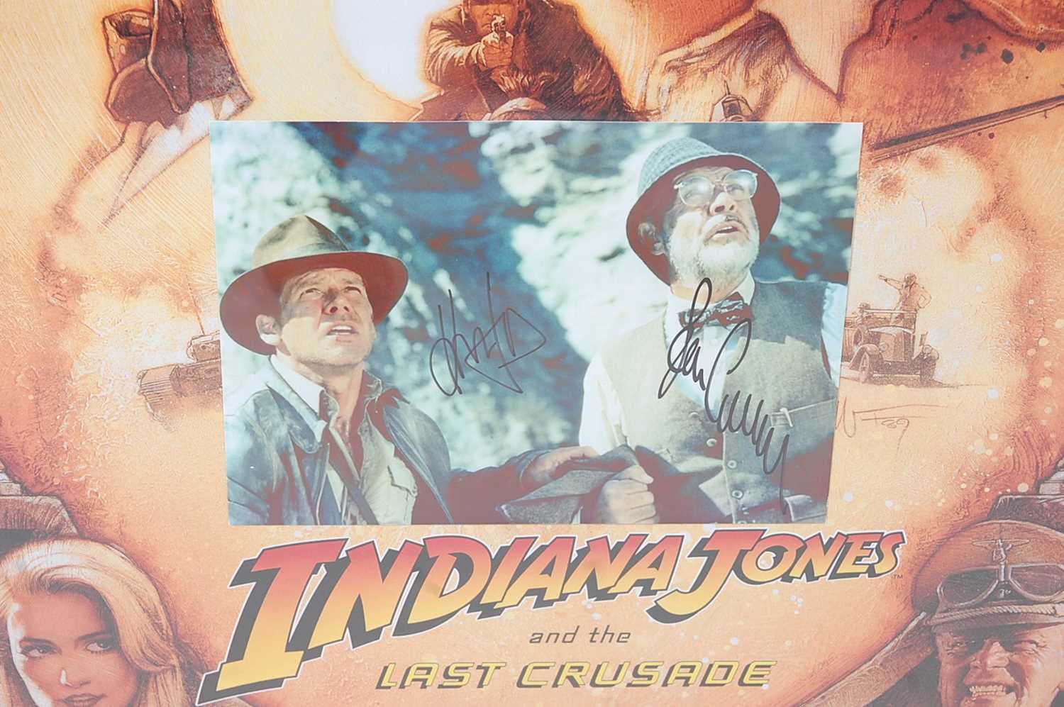 Indiana Jones and the Last Crusade, 1989 promotional poster, having an applied photograph to the - Image 3 of 3