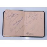 A mid-20th century autograph album