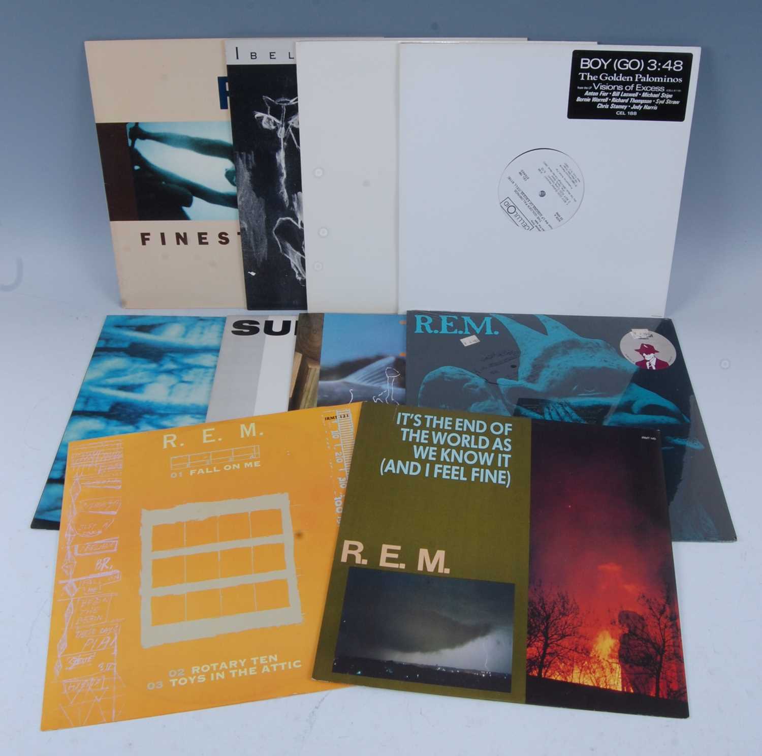 R.E.M. / The Golden Palominos, a collection of 12" vinyl to include Finest Workshop x3 (12" media - Image 2 of 2