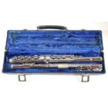 A Gemeinhardt M2 flute serial no. B98352, in fitted case.