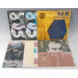 R.E.M., a collection of six LP's to include Murmur, Dead Letter Office, Life's Rich Pageant,