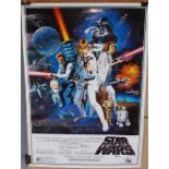 Star Wars (A New Hope) Limited edition one sheet film poster, signed by various cast members to