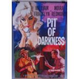 Pit Of Darkness, 1961 US one sheet film poster, starring William Franklyn and Moira Redmond, 69 x